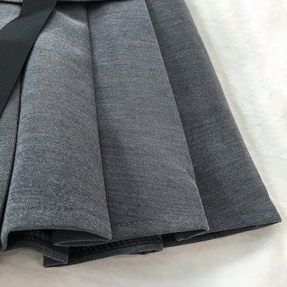 Jupe plissée à ceinture ajustable et poche amovible – style urbain chic