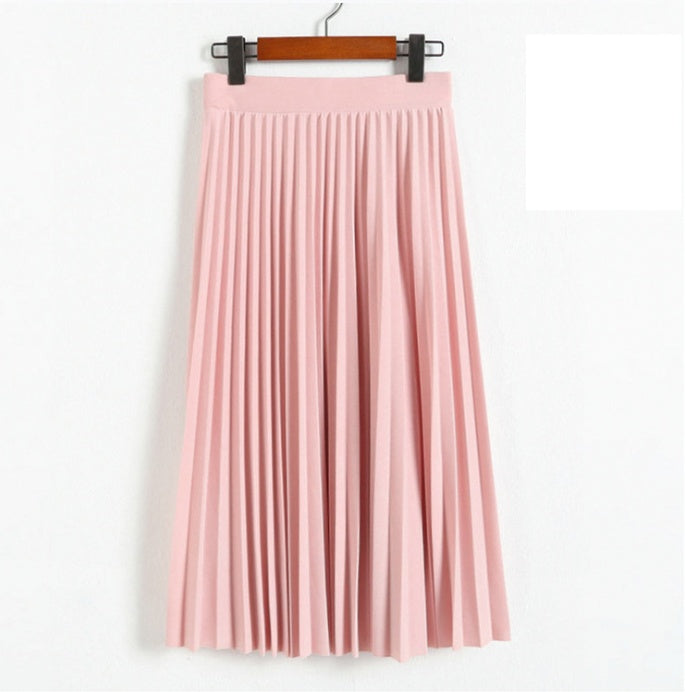 Jupe longue fluide à motifs floraux et taille élastique