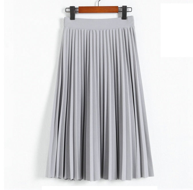 Jupe longue fluide à motifs floraux et taille élastique