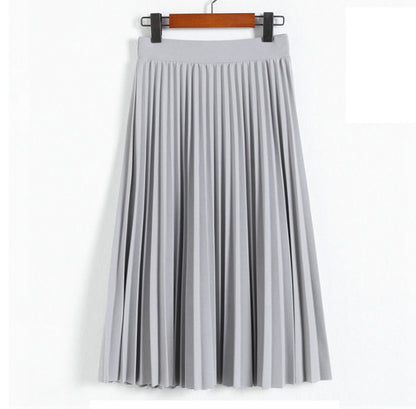 Jupe longue fluide à motifs floraux et taille élastique