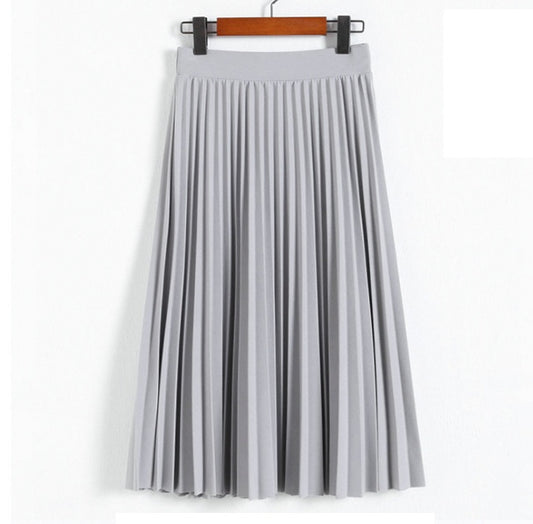 Jupe longue fluide à motifs floraux et taille élastique