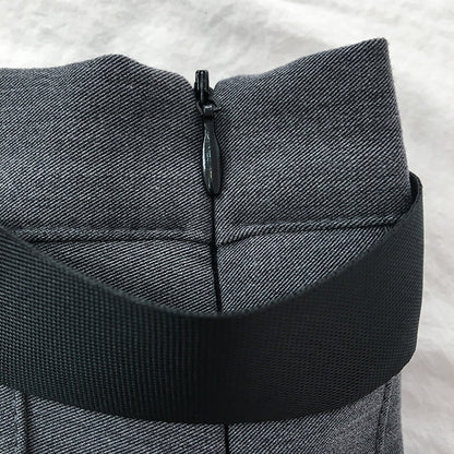 Jupe plissée à ceinture ajustable et poche amovible – style urbain chic