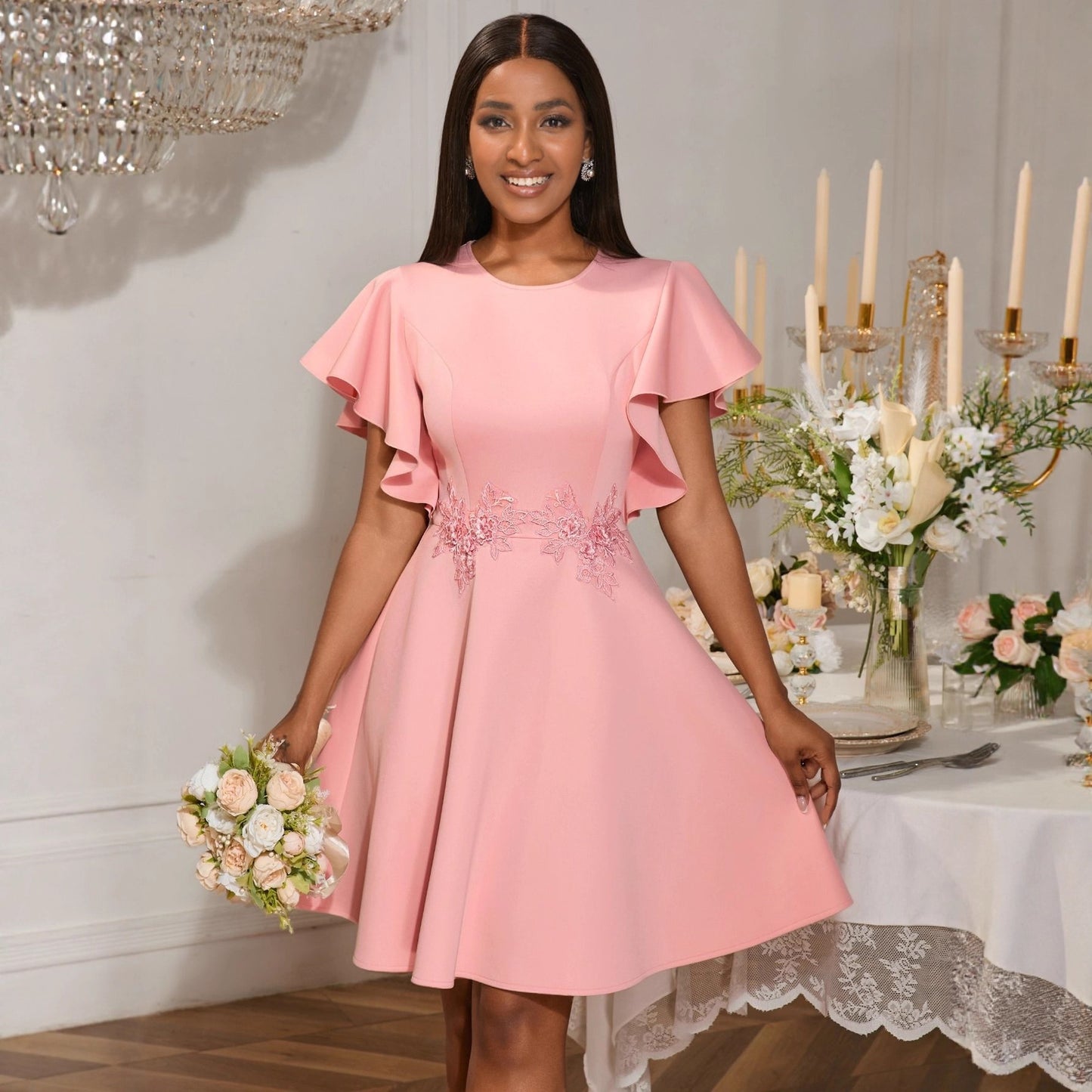 robe Convient pour les fêtes et les cocktails, sans manches.